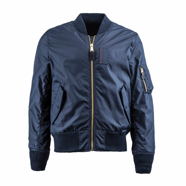 Short Nylon-Effect Puffer Jacket